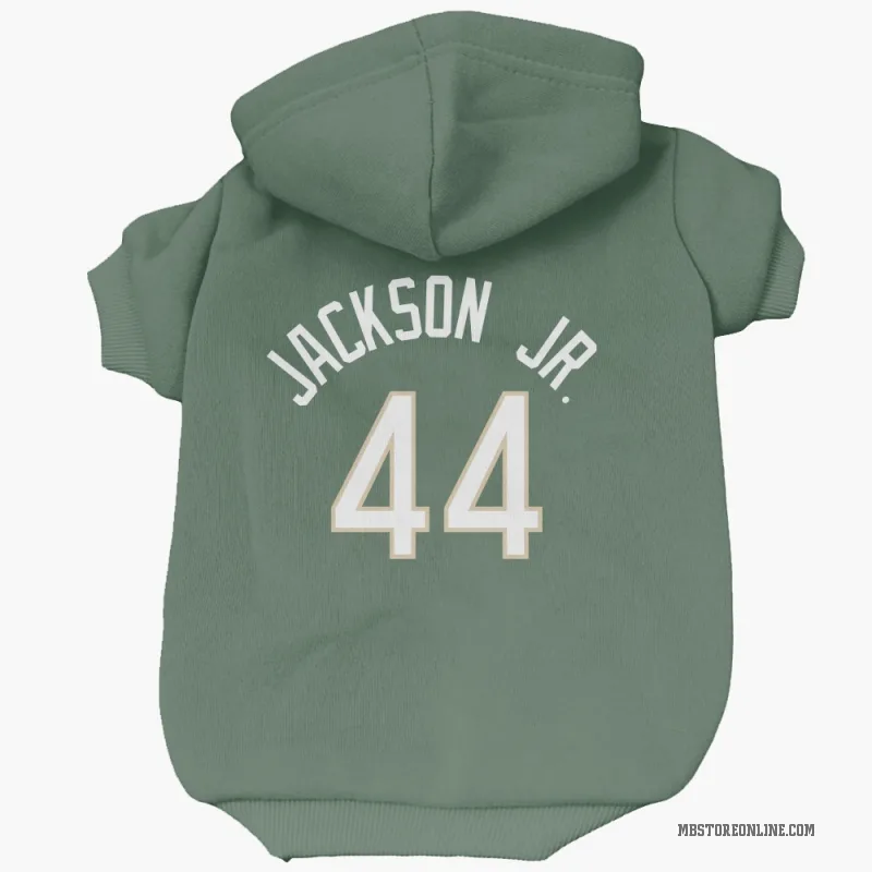 Andre Jackson Jr. Green Milwaukee Bucks Cat & Dog Pet Hoodie