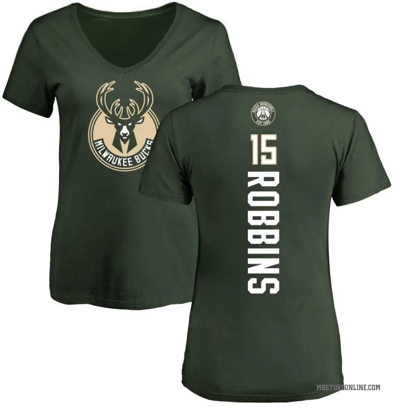 Liam Robbins Women's Green Milwaukee Bucks Backer T-Shirt