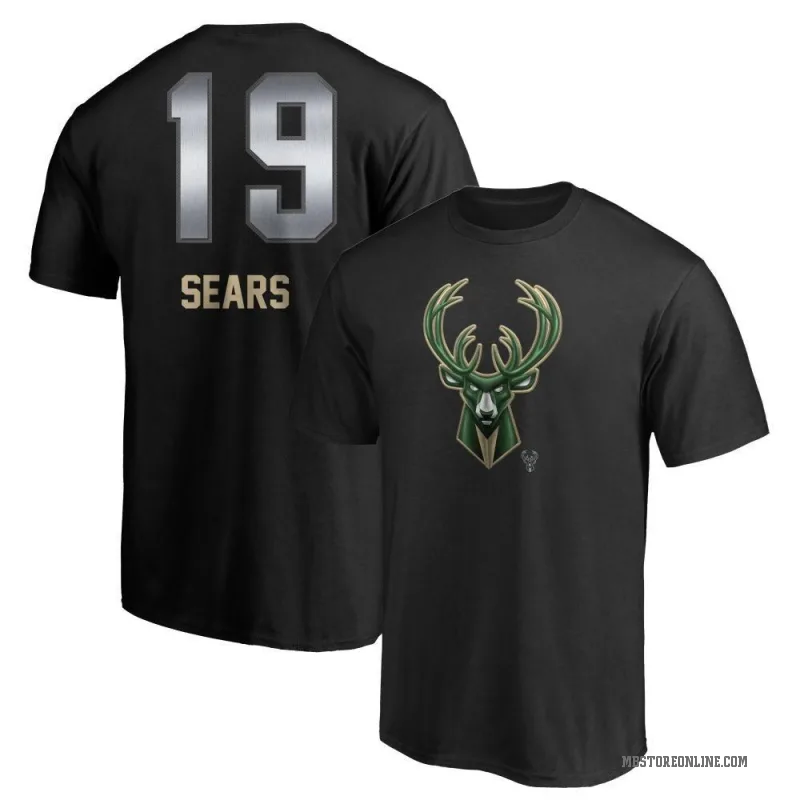 Mark Sears Youth Black Milwaukee Bucks Midnight Mascot T-Shirt
