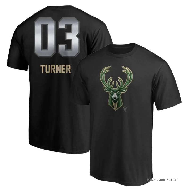 Myles Turner Youth Black Milwaukee Bucks Midnight Mascot T-Shirt