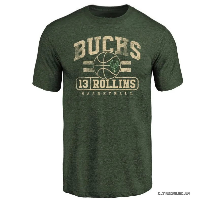 Ryan Rollins Youth Green Milwaukee Bucks Baseline T-Shirt